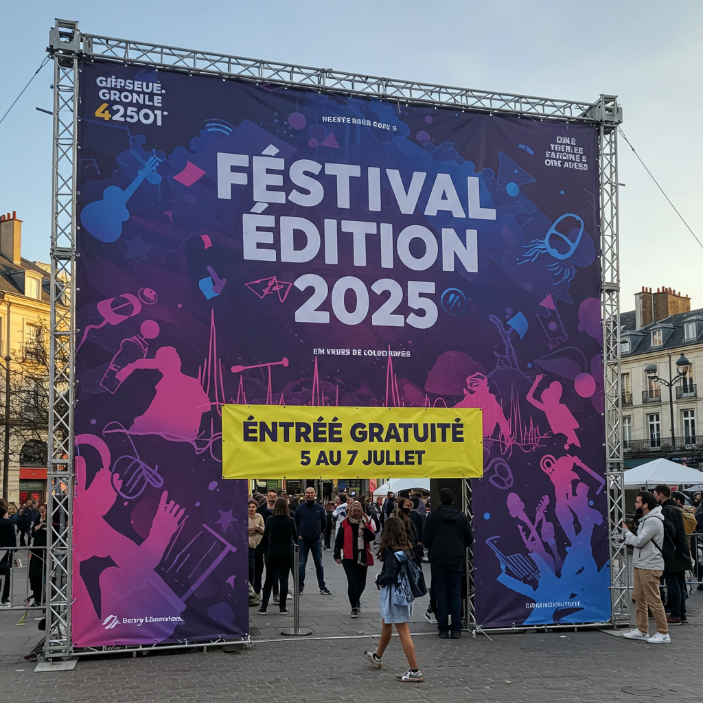 Banderole grand format personnalisée – impression publicitaire iPrint24
