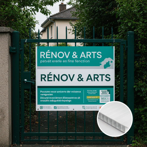 Panneau alvéolaire publicitaire – impression extérieure iPrint24
