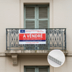 Panneau alvéolaire publicitaire – impression extérieure pour annonces et agence immobilière iPrint24